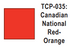 Tru-Color Paint - TCP-035 - Canadian National - Red/Orange (Solvent-Based Paint)