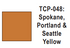 Tru-Color Paint - TCP-048 - Spokane, Portland & Seattle - Yellow (Solvent-Based Paint)