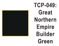 Tru-Color Paint - TCP-049 - Burlington Northern Empire Builder - Green (Solvent-Based Paint)
