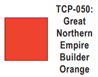 Tru-Color Paint - TCP-050 - Burlington Northern Empire Builder - Orange (Solvent-Based Paint)
