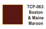 Tru-Color Paint TCP-063 - Boston & Maine - Maroon (Solvent-Based Paint)