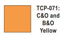 Tru-Color Paint - TCP-071 - Chesapeake & Ohio/Baltimore & Ohio - Yellow (Solvent-Based Paint)