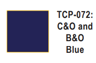 Tru-Color Paint TCP-072 - Chesapeake & Ohio/Baltimore & Ohio - Blue (Solvent-Based Paint)