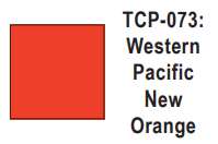 Tru-Color Paint - TCP-073 - Western Pacific - New Orange (Solvent-Based Paint)