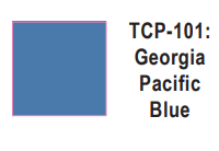 Tru-Color Paint TCP-101 - Georgia Pacific - Blue (Solvent-Based Paint)