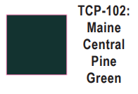 Tru-Color Paint - TCP-102 - Maine Central - Pine Green (Solvent-Based Paint)
