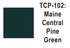 Tru-Color Paint - TCP-102 - Maine Central - Pine Green (Solvent-Based Paint)