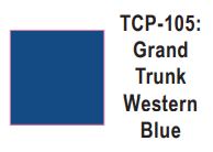 Tru-Color Paint - TCP-105 - Grand Trunk Western - Blue (Solvent-Based Paint)
