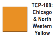 Tru-Color Paint - TCP-108 - Chicago & North Western - Yellow (Solvent-Based Paint)