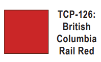 Tru-Color Paint TCP-126 - British Columbia Rail - Red (Solvent-Based Paint)