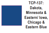 Tru-Color Paint - TCP-137 - Dakota, Minnesota & Eastern / Iowa, Chicago & Eastern - Blue (Solvent-Based Paint)