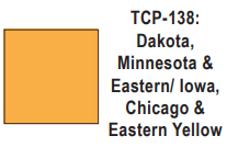 Tru-Color Paint - TCP-138 - Dakota, Minnesota & Eastern / Iowa, Chicago & Eastern - Yellow (Solvent-Based Paint)