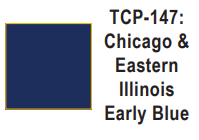 Tru-Color Paint - TCP-147 - Chicago & Eastern Illinois - Early Blue (Solvent-Based Paint)