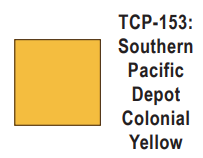 Tru-Color Paint - TCP-153 - Southern Pacific  - Depot Colonial Yellow (Solvent-Based Paint)