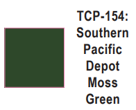 Tru-Color Paint - TCP-154 - Southern Pacific  - Depot Moss Green (Solvent-Based Paint)