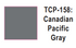 Tru-Color Paint - TCP-158 - Canadian Pacific  - Gray (Solvent-Based Paint)