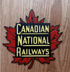 Trackside 3D #60 - 3D Printed Railroad Signs "Canadian National Railways" (Leaf)