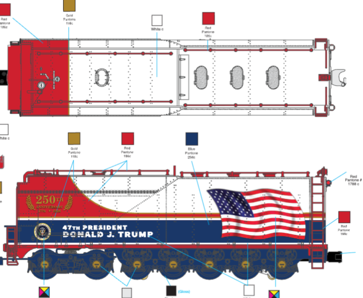 Lionel 2731550 - Legacy - Vision Line Big Boy Steam Locomotive "Trump" - Custom Run