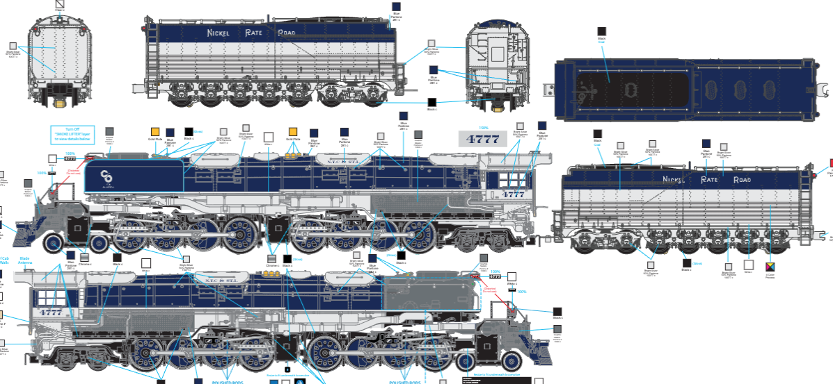 Lionel 2731560 - Legacy - Vision Line Big Boy Steam Locomotive "Nickel Plate Road" #4777 - Custom Run for MrMuffin'sTrains