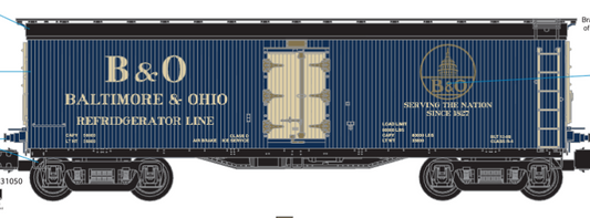 Lionel 2726531 - Milk Car "Baltimore & Ohio" (Blue) - Custom Run for MrMuffin'sTrains