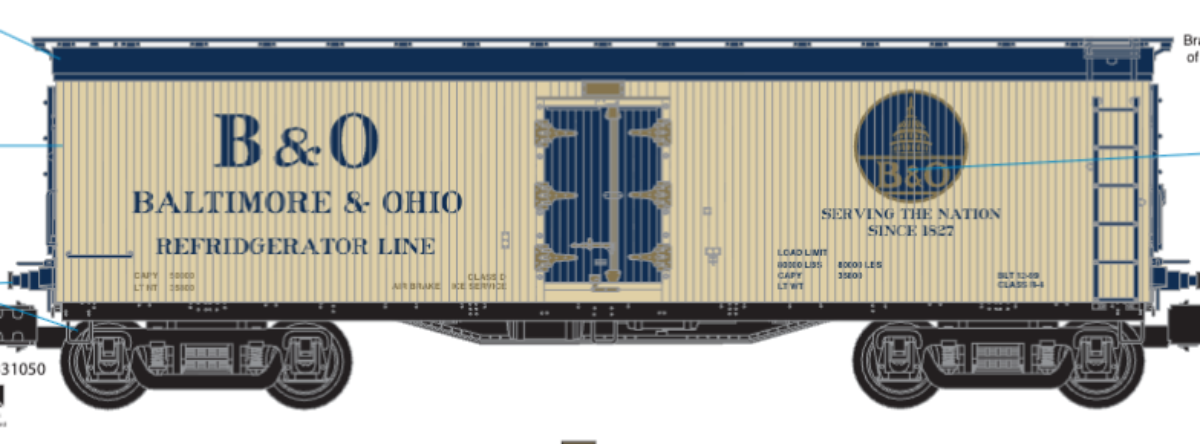 Lionel 2726532 - Milk Car "Baltimore & Ohio" (Gray) - Custom Run for MrMuffin'sTrains