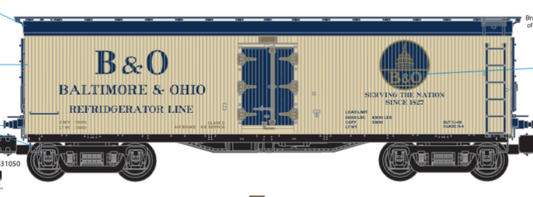Lionel 2726532 - Milk Car "Baltimore & Ohio" (Gray) - Custom Run for MrMuffin'sTrains