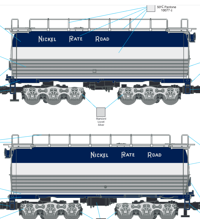 Lionel 2731830 - Legacy - Auxiliary Tender "Nickel Plate Road" #4777 (Non-Powered)