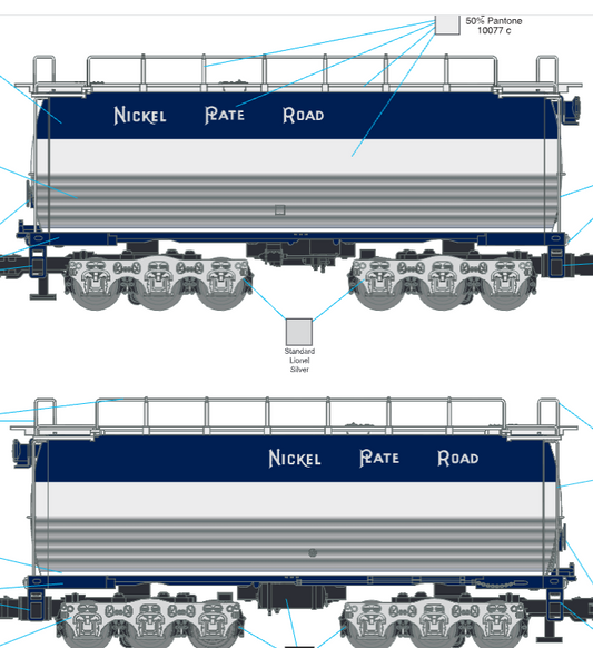 Lionel 2731830 - Legacy - Auxiliary Tender "Nickel Plate Road" #4777 (Non-Powered) - Custom Run for MrMuffin'sTrains