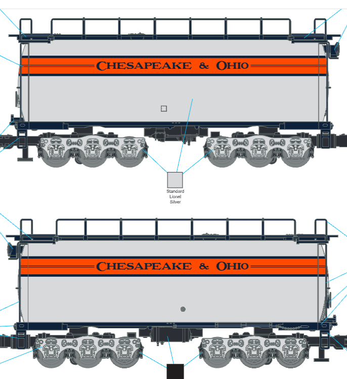 Lionel 2731820 - Legacy - Auxiliary Tender "Chessie" #1309 (Non-Powered)