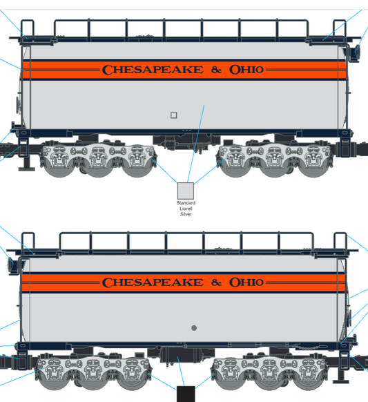 Lionel 2731820 - Legacy - Auxiliary Tender "Chessie" #1309 (Non-Powered) - Custom Run for MrMuffin'sTrains