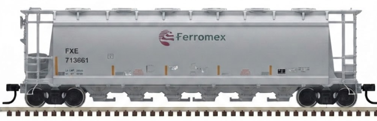 Atlas O 300323FM2 - Master - 6-Bay Cylindrical Hopper Car "Ferromex" - Custom Run for MrMuffin'sTrains