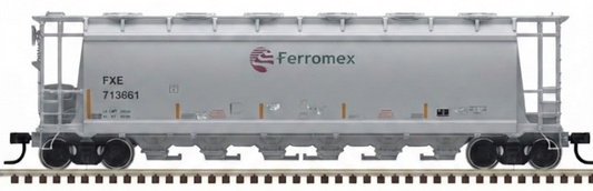 Atlas O 3003293S - Master - 6-Bay Cylindrical Hopper Car "Ferromex" #713661 (Circle) - Custom Run for MrMuffin'sTrains