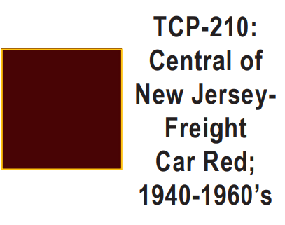 Tru-Color Paint TCP-210 - Central of New Jersey - Freight Car Red; 1940-1960's (Solvent-Based Paint)