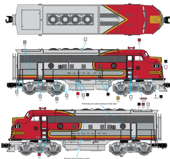 Lionel 2633690 - Legacy High-End Super Chief "Santa Fe" #21 Set - F3's Only - Custom Run for MrMuffin'sTrains