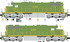 Lionel 2633700 - Legacy SD-38 Diesel Locomotive "Illinois Terminal" #2301 - Custom Run for MrMuffin'sTrains