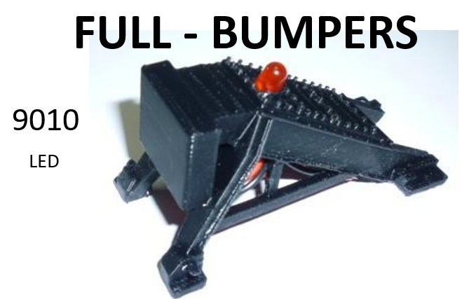 K & R Custom Models #9010 - Lit Bumper w/ LED Lower Back - MrMuffin'sTrains