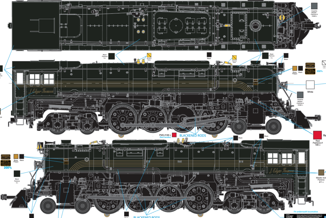 Lionel 2731920 - Legacy - S3 Steam Locomotive "Pennsylvania" - Custom Run for MrMuffin'sTrains