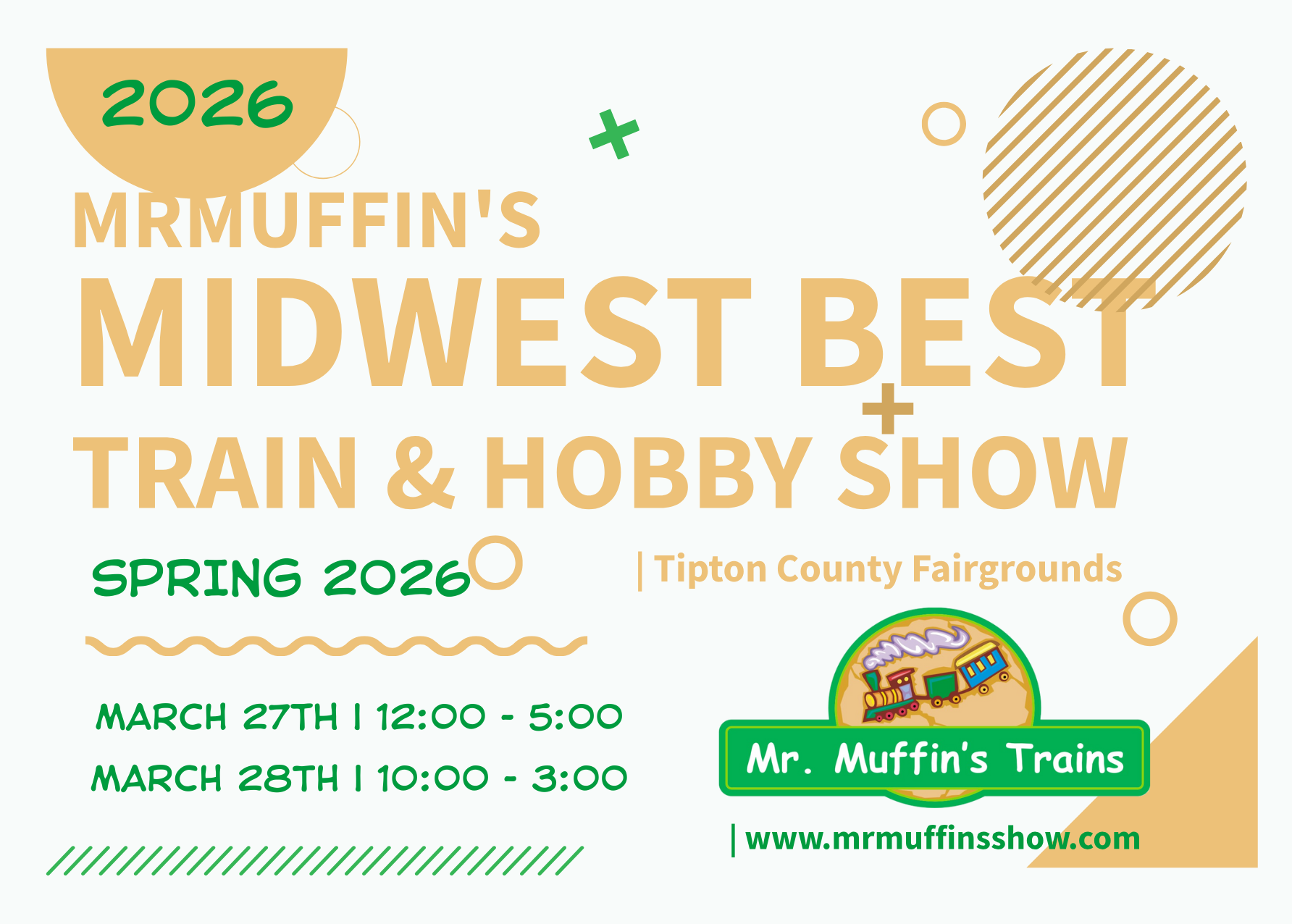 MrMuffin's Midwest Best Train & Hobby Show Spring 2026 - Exhibitors Sign Up