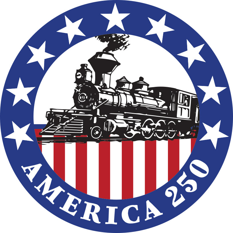 Vinyl Sticker - America 250th Steam Train Sticker