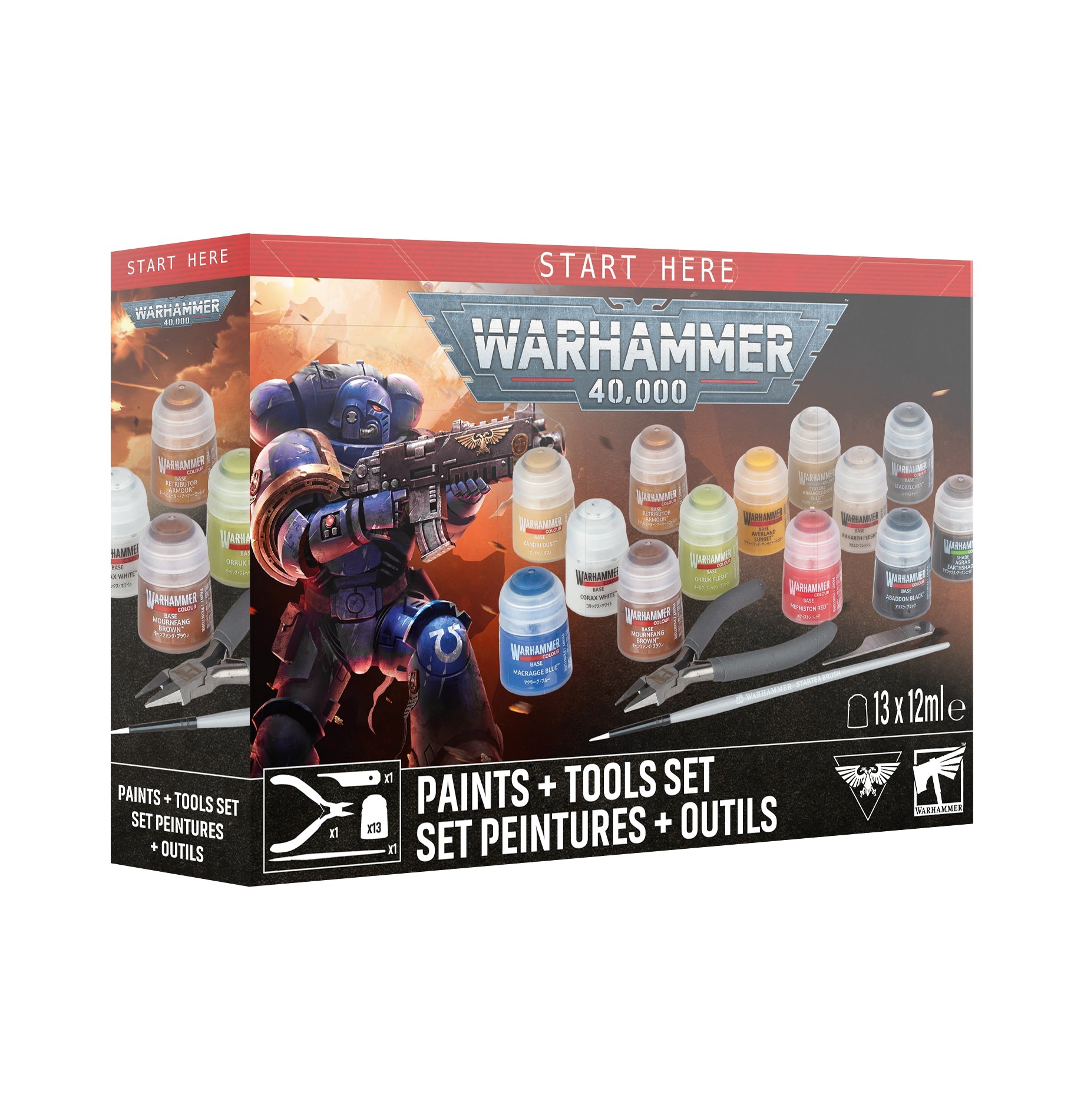 Games Workshop 60-12 - Warhammer 40,000 - Paints + Tools Set (2026)