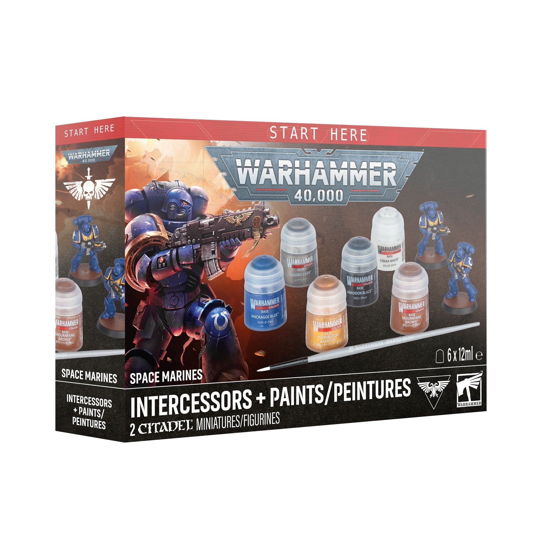 Games Workshop 60-11 - Warhammer 40,000 - Space Marine Intercessors + Paints Set (2026)