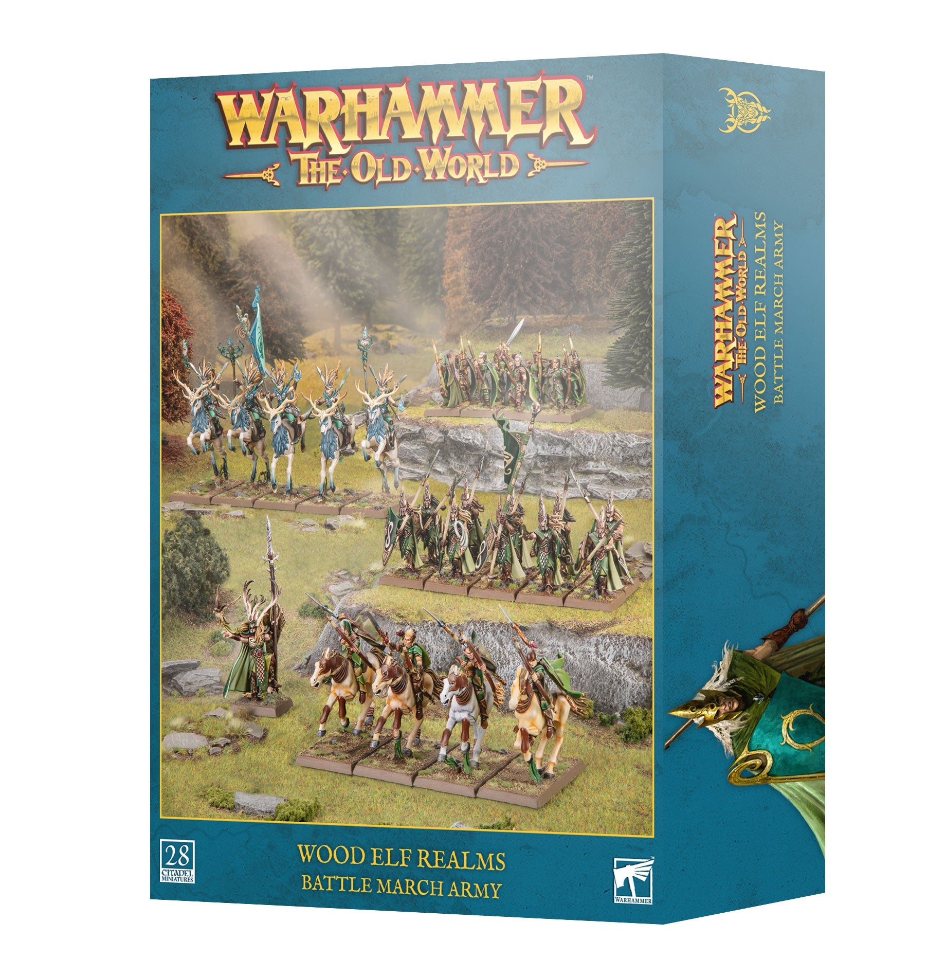 Media: Games Workshop 13-110 - Warhammer: The Old World - Wood Elf Realms: Battle March Army