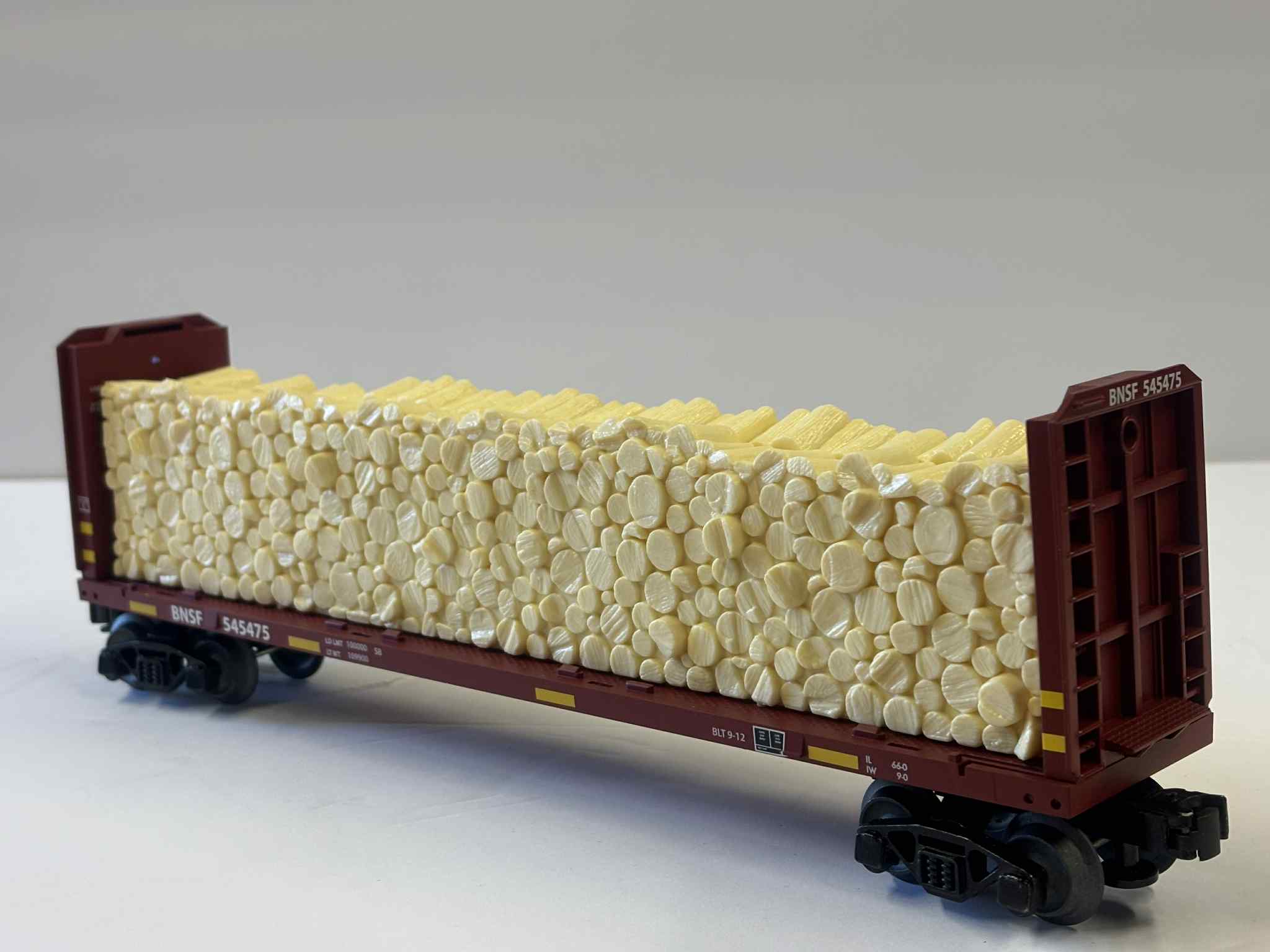 Lionel 2043091 BNSF Standard O Bulkhead Flatcar #545475-Second hand-M6371