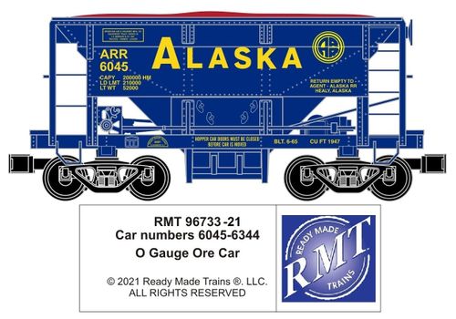 Ready Made Trains RMT-96733-21 - Ore Car "Alaska"