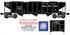 Ready Made Trains RMT-66245-3 - 70 Ton 3-Bay Coal Hopper Car "Nickel Plate Road" w/ Load (Wheeling & Lake Erie) - Custom Run for MrMuffin'sTrains