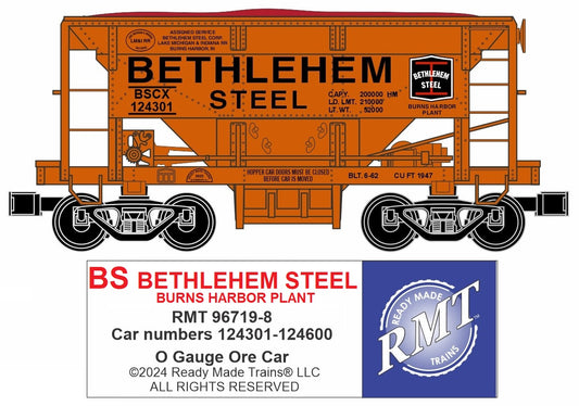 Ready Made Trains RMT-96719-8 - Ore Car "Bethlehem Steel" (Burns Harbor, IN Plant)