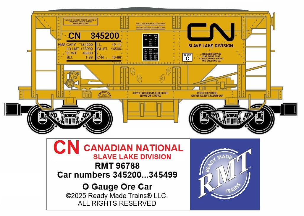 Ready Made Trains RMT-96788 - Ore Car "Canadian National" (Slave Lake Division)
