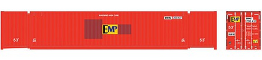Atlas HO 20006664 - Master - 53' Jindo Containers "EMP" (Ex-Hub) Set #2 (3-Pack)