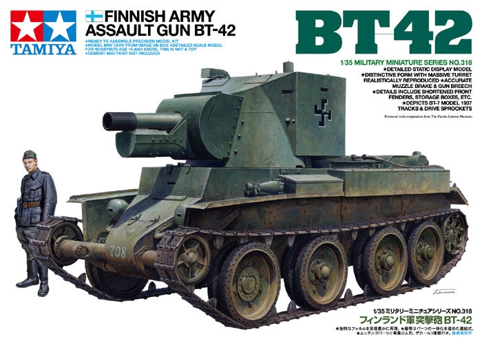 Tamiya 35318 - Finnish Army Assault Gun BT-42 - 1/35 Scale Model Kit