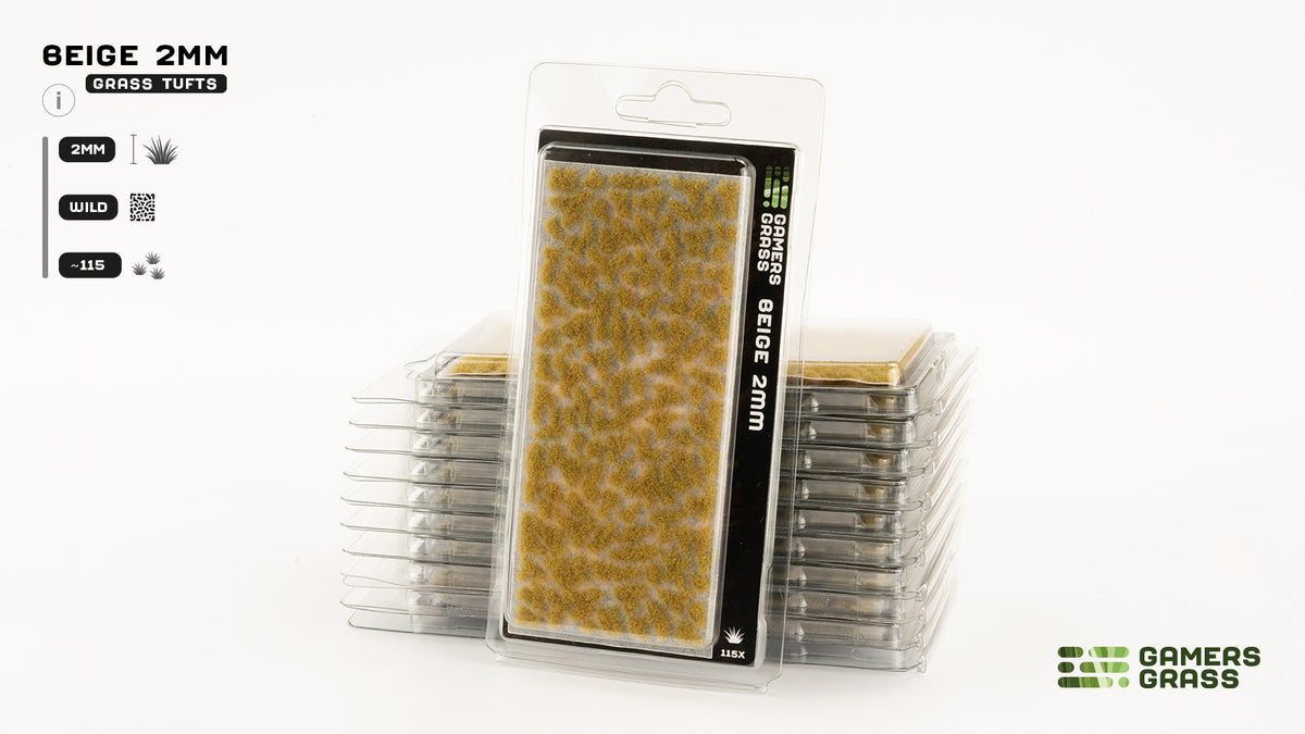 Gamers Grass GG2-BEI - Beige 2mm - MrMuffin'sTrains